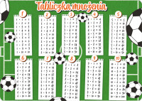 Podkład B3 Tabliczka mnożenia Piłka nożna Henry